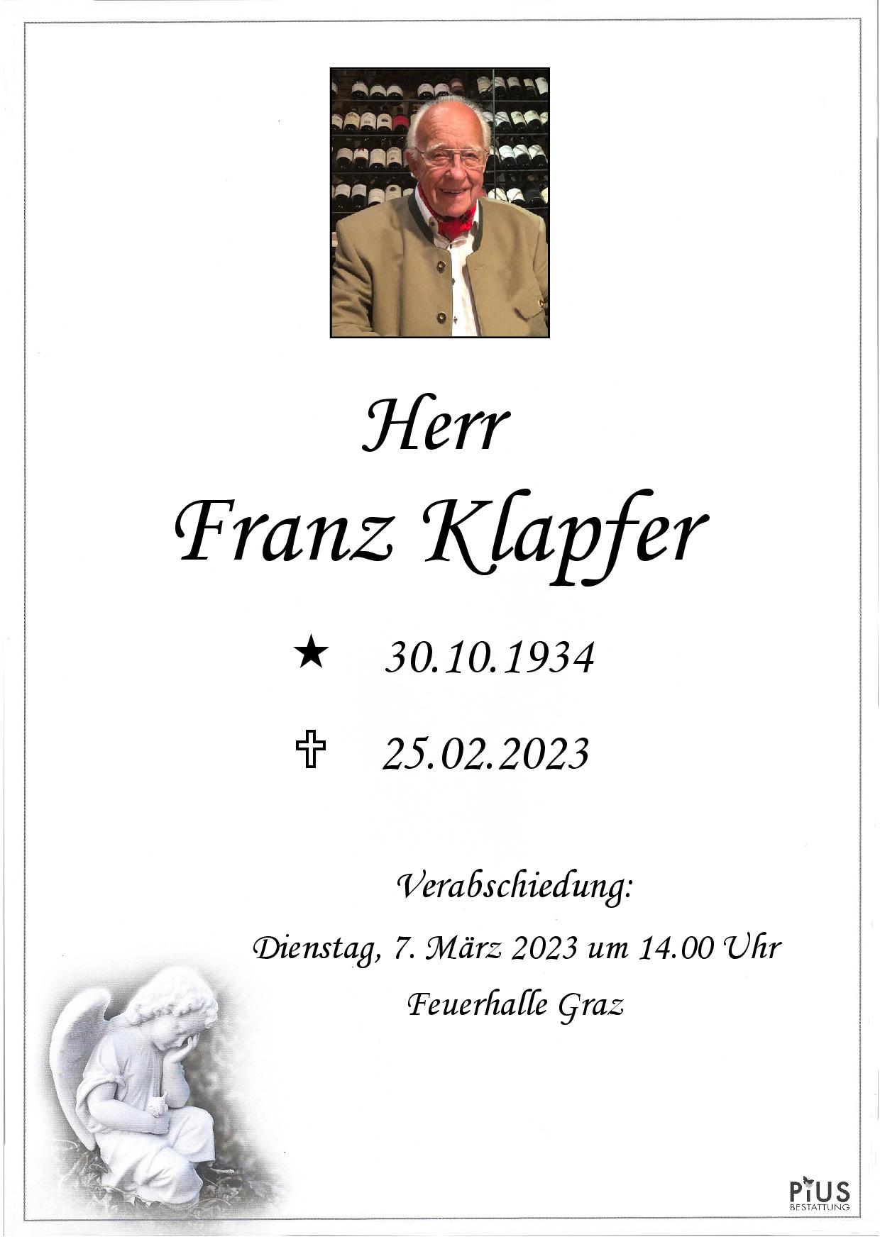 Franz Klapfer
